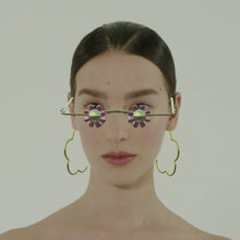 Load and play video in Gallery viewer, DAISY SPECS &amp; HOOP EARRINGS
